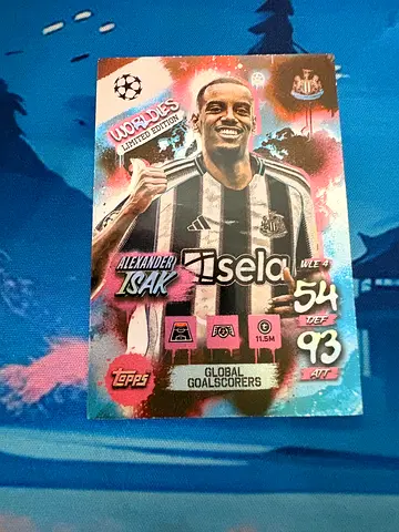 Topps Match Attax Limited Edition Alexander Isak collectible card - Worldies