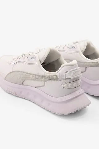 Men's Puma Wild Rider Grip LS Sneakers White shoes with a light Gray / 384406-02. Size US12 / Eur46