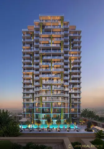 Modern 1BR | Pool View | Smart Home | Oak Yard JVC