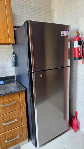 Hitachi silver double-door refrigerator - excellent condition