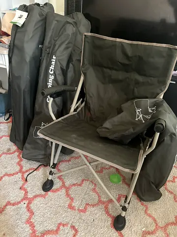 Folding Camping Chairs with Carry Bags - Used