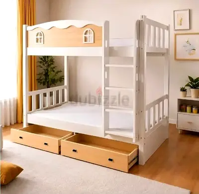 Brand new Solid wood kids Bunker bed With Storage available