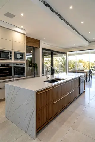 Modern Kitchen Island with kitchen cabinets | New modern kitchen cabinet with island