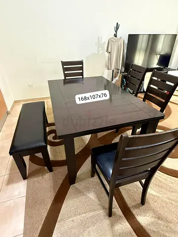 Solid wood dining table set Dining table set