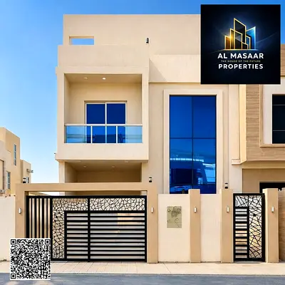 للبيع فيلا بعجمان الحليو شامل رسوم التسجيل تتكون من - 5 غرف ماستر مجلس و صالة وغرفة خدامة وروف تمليك حر لجميع الجنسيات وأمكانية التمويل البنكي