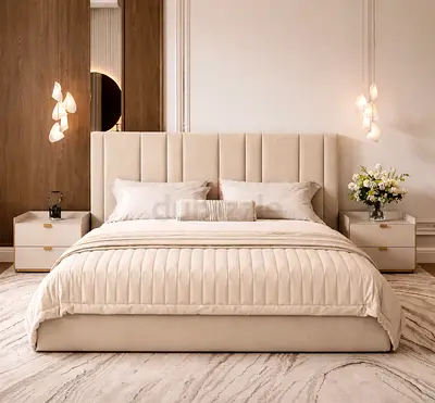 Modern design new Queen size bed storage including mattress good quality Queen bed strong