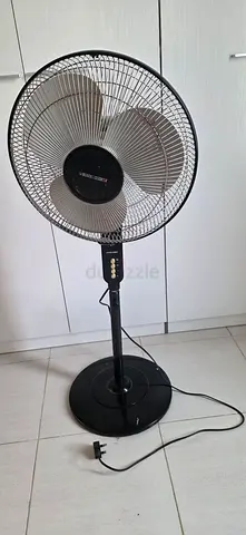 Black Standing Pedestal Fan - Good Working Condition