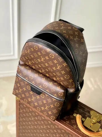 Brown monogram backpack