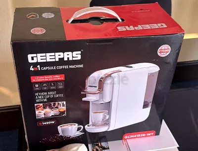 Geepas 4-1 Coffee machine - White New