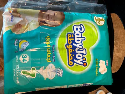 Pack of Baby Joy Disposable Diapers - Size 3/XL, 34 pcs (New) size 7