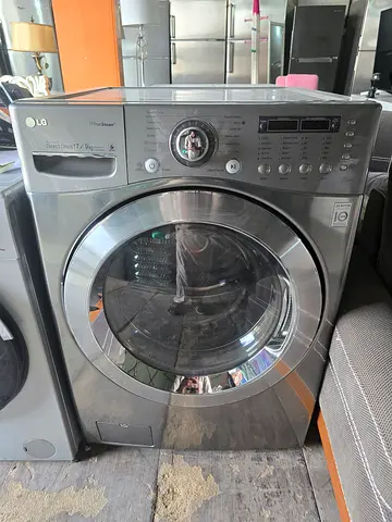 LG Front Load Washer Dryer Combo - Silver, Good Working Condition