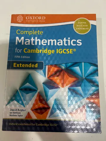 Complete Mathematics for Cambridge IGCSE (5th Edition) Extended - Oxford