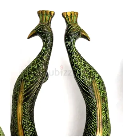 Beautiful vintage peacock door handle 2pc set for sale