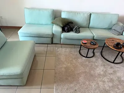 Ikea Kivik 5-Seater Sofa Set Light Green -Excellent Condition