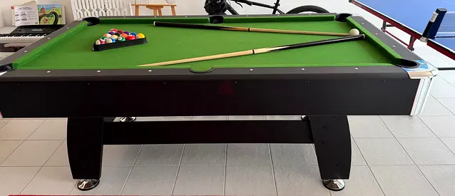 Full-size Pool Table with Accessories - Perfect Condition