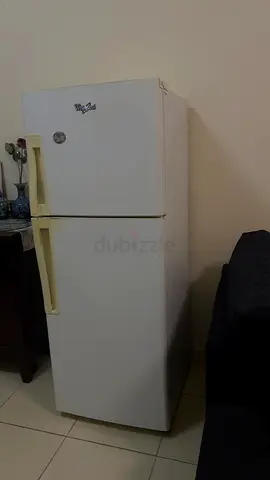 Whirlpool White Top-Freezer Refrigerator - Good Working Condition