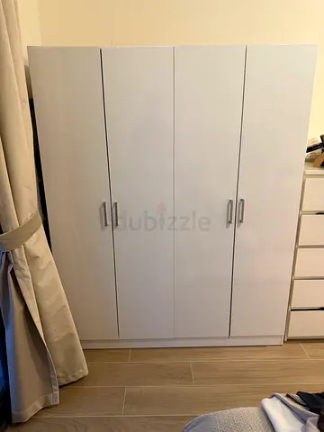 Home Center Otis 4-Door Wardrobe - White