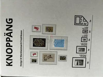 IKEA KNOPPÄNG Picture Frame Set (New in Box) - White Gallery Wall Kit