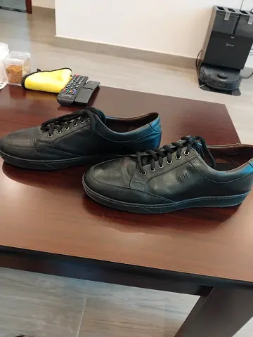 Men's GH brand Black Leather Lace-up Shoes
