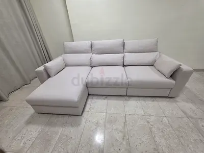 Top end Quality IKEA Eskilstuna L Shape Sofa Bed Beige