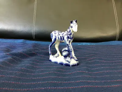 Gzhel “Foal” Porcelain Statuette