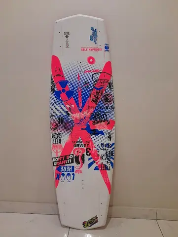 Used colorful wakeboard / kiteboard in good condition