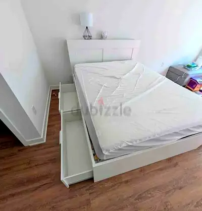 Ikea brimness King size bed with matters