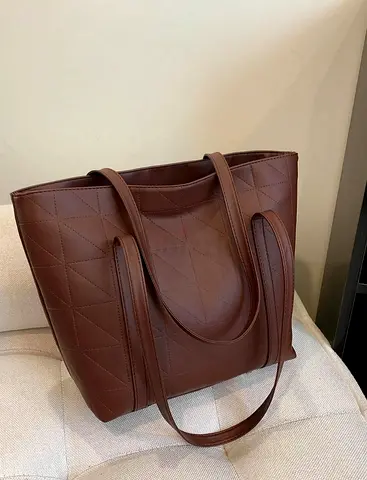 Leather Tote Shoulder Bag