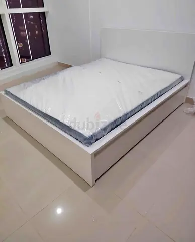 Ikea Malm bed with mattress queen size