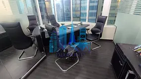 Fully Furnished Office for Rent | Glass Partition | 820 Sq. Ft. | AED 35,000