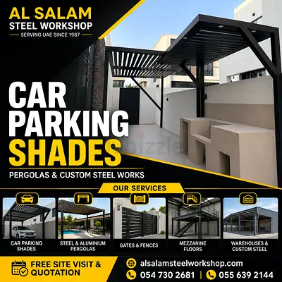 Custom Car Parking Shades – Supply & Installation UAE