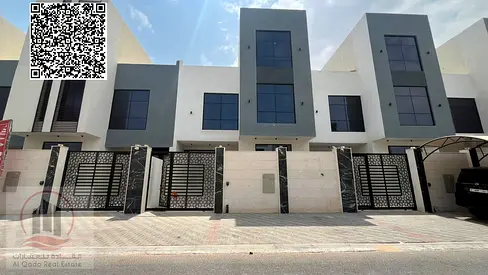 For sale in Al Yasmin | 6-bedroom townhouse with roof | Freehold ownership for all nationalities, p