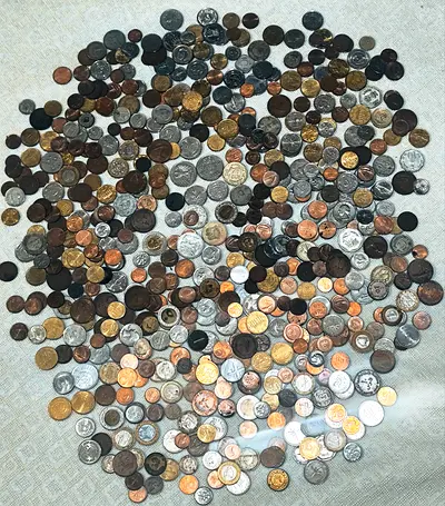 550+ Old Coins Lot - Euro + UAE India Germany USA UK