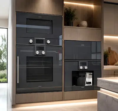 GAGGENAU 400 built-in Oven microwave Coffee machine Warming drawer Exellent Condition