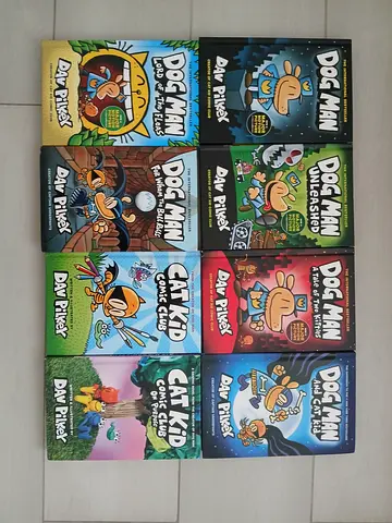 8 Dog man books for sale
