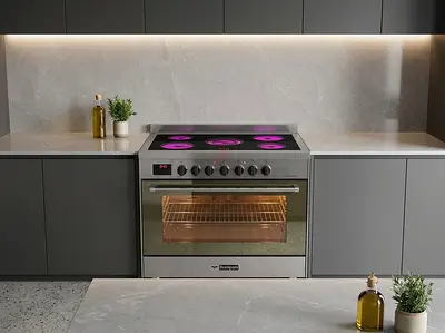 Bompani Electric Cooker 90x60cm – Freestanding | Modern Design | Premium Italian Quality