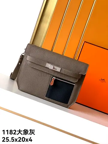 Hermes Kelly Depeches 25 colormatic pouch