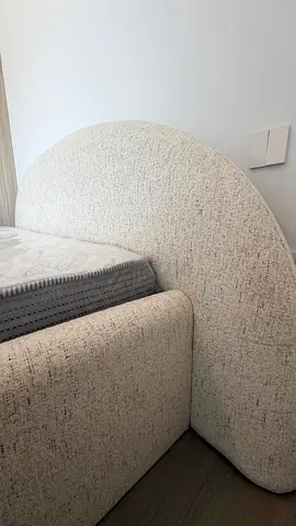 Brand New Upholstered King Bed 180x200 – Light Beige