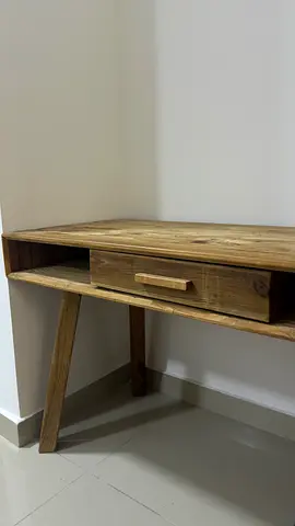 Sturdy Wooden Study Table with Storage Compartment
