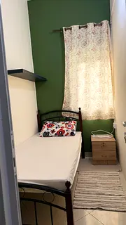 Furnished single room partition with window