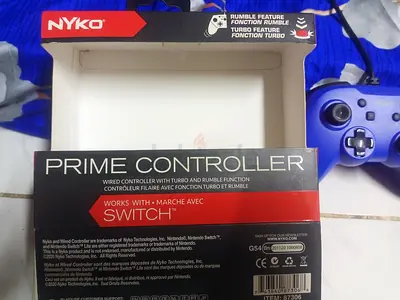 Nyko Prime Wired Controller with Turbo & Rumble for Nintendo Switch - blue and black