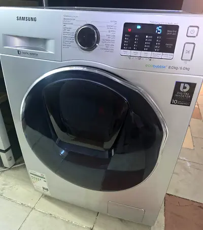 Samsung Front Load Washer 8kg dryer 6kg EcoBubble - Good Working Condition