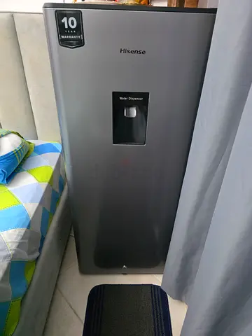 Hisense Silver Refrigerator with Water Dispenser - New Condition