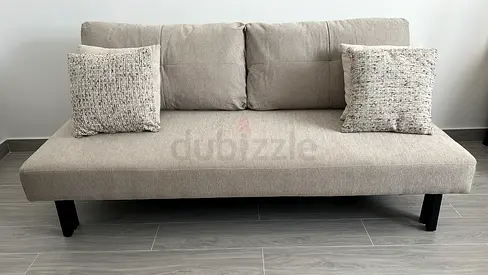 3 Seater Sofa Bed light beige