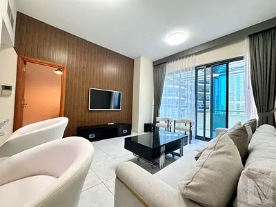 Furnished 1BR Apartment | Azure Dubai Marina | City & Pool View