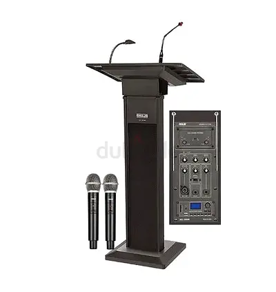 Ahuja ASL3000R PA Lectern 90W w/ 2 Hanheld Wireless Mic