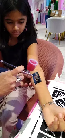 Airbrush Temporary Tattoo For Birthdays and Events