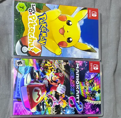 Pokemon: Let’s Go Pikachu & Mario Kart 8 Deluxe - Nintendo Switch (2 Games)