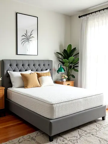 Luxurious Modern Design 180*200 King Size Bed Frame For Sale. Stylish Modern Fabric Bed Set