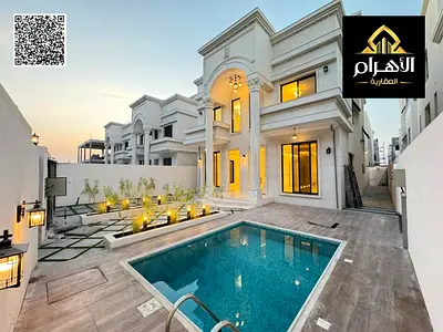 Classic villa in Al-Haliyo, 2 floors and a roof with a swimming pool - registration and ownership fees included - good location - freehold - directly